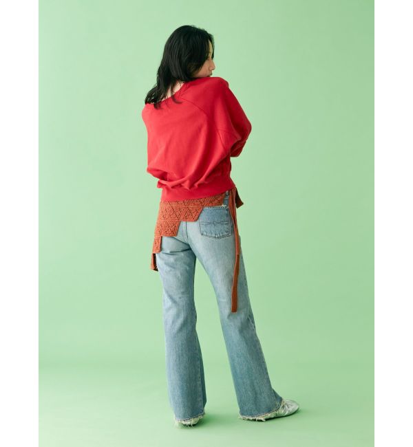 Ungrid「【WEB限定】ラグランダメージスウェット」|Tシャツ・カットソー|