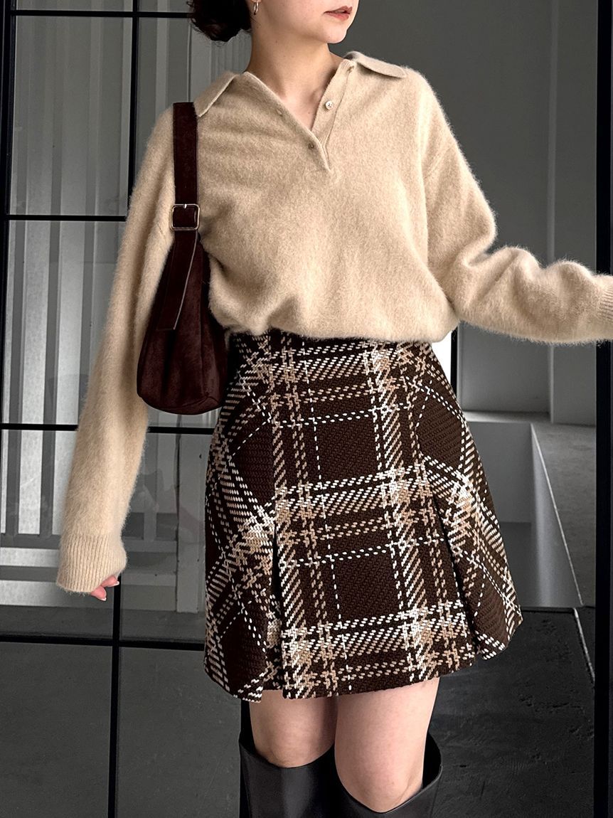 Sustainableロービングチェックミニスカート（SNIDEL）｜ルミネの