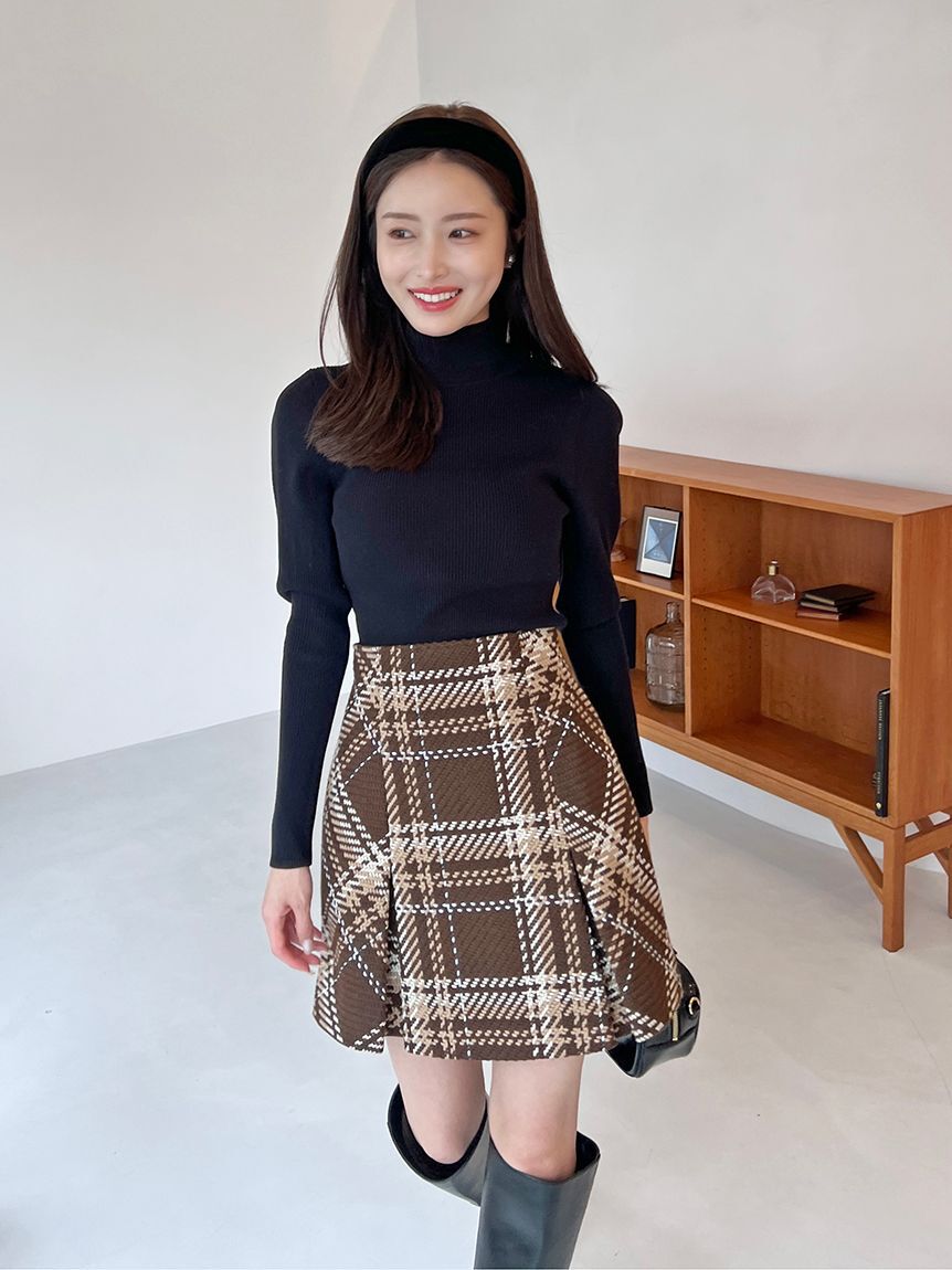 Sustainableロービングチェックミニスカート（SNIDEL）｜ルミネの