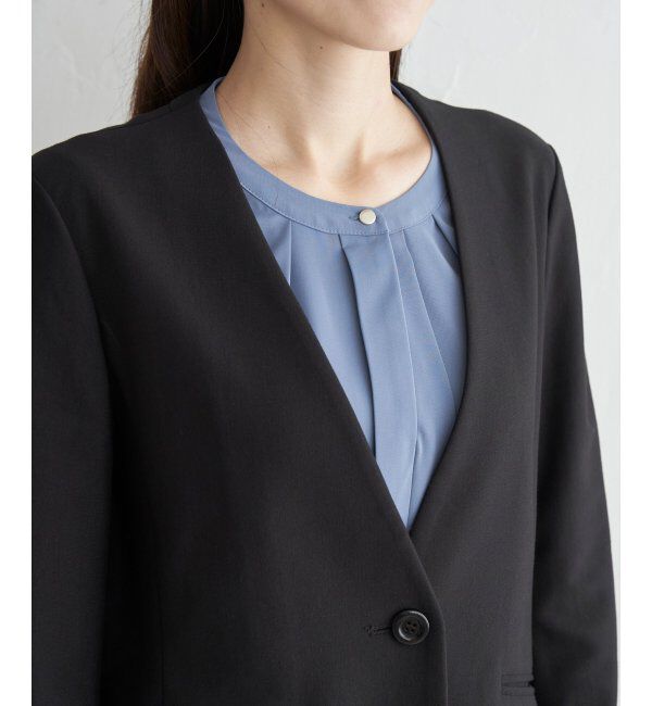 IKKA LOUNGE「【洗濯機で洗える／セットアップ対応】GOKU楽カットソーノーカラージャケット」|その他|