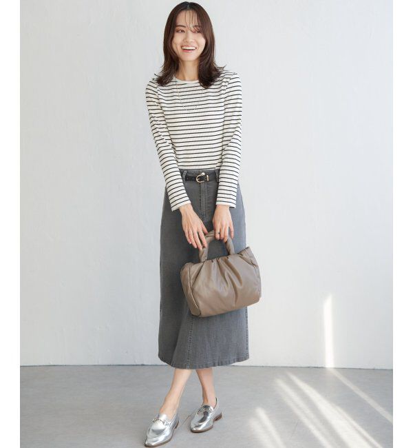 ikka「デニムロングスカート」|スカート|