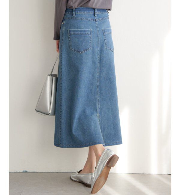 ikka「デニムロングスカート」|スカート|