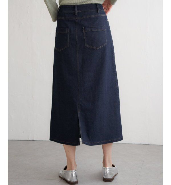 ikka「デニムロングスカート」|スカート|