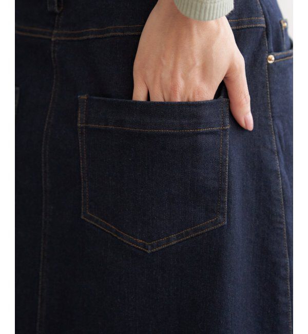 ikka「デニムロングスカート」|スカート|