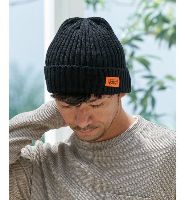 ikka「UNIVERSAL OVERALL ユニバーサルオーバーオール ニットワッチ」|その他|ブラック