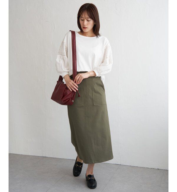 ikka「袖キカレース切り替えプルオーバー」|その他|