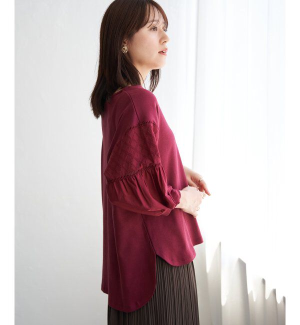 ikka「袖キカレース切り替えプルオーバー」|その他|