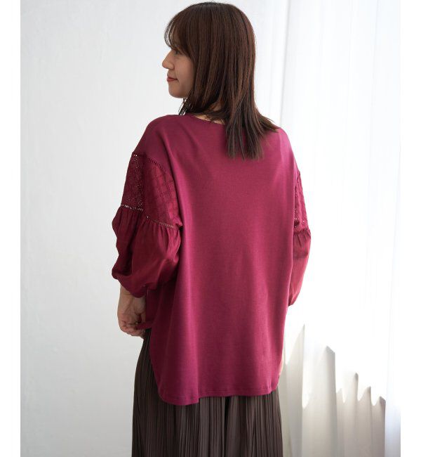 ikka「袖キカレース切り替えプルオーバー」|その他|