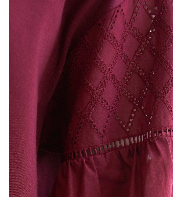 ikka「袖キカレース切り替えプルオーバー」|その他|