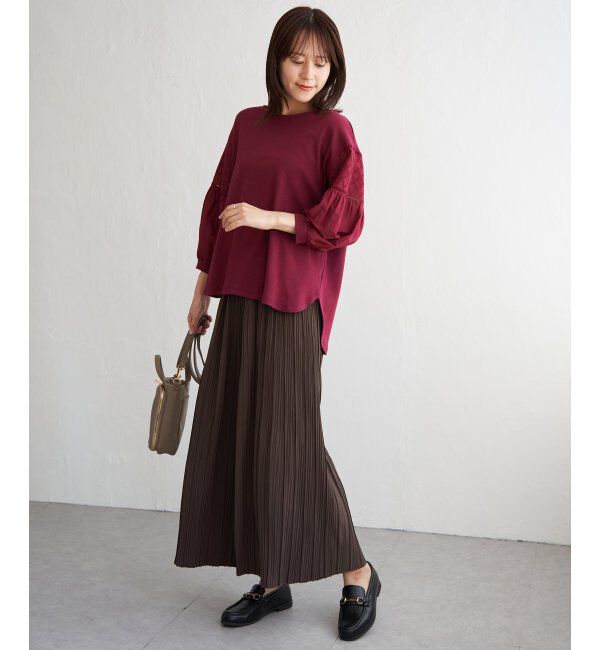 ikka「袖キカレース切り替えプルオーバー」|その他|