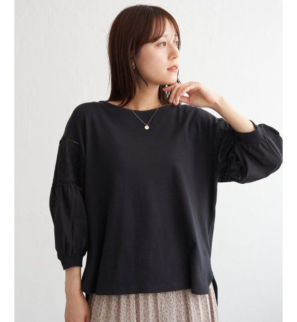 ikka「袖キカレース切り替えプルオーバー」|その他|