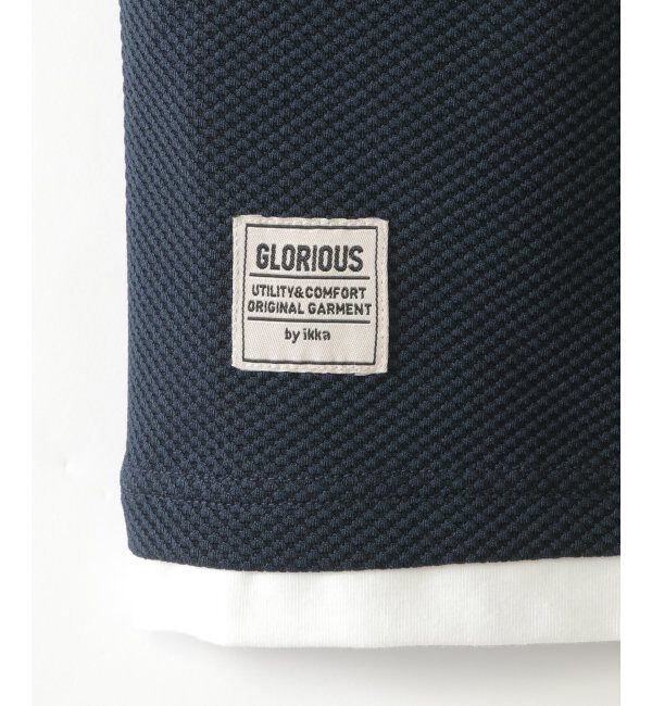 ikka kids「【親子おそろい】キーネックレイヤード7分袖Tシャツ（120~160cm）」|Tシャツ・カットソー|