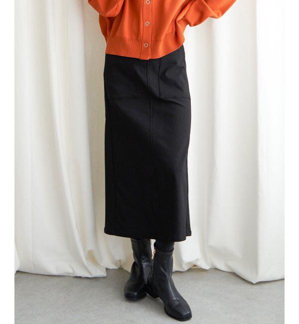 Lbc with Life「ラクぬくIラインスカート」|スカート|ブラック