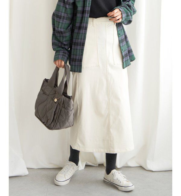 Lbc with Life「ラクぬくIラインスカート」|スカート|