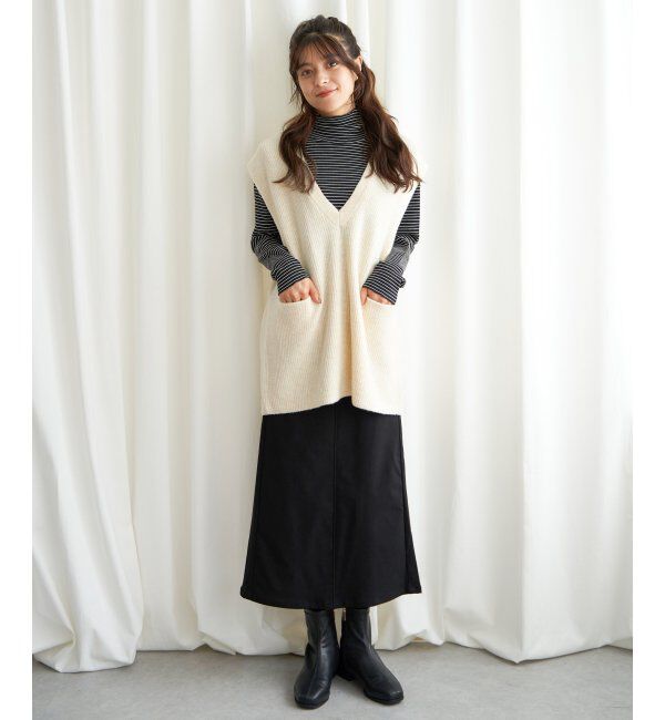 Lbc with Life「ラクぬくIラインスカート」|スカート|