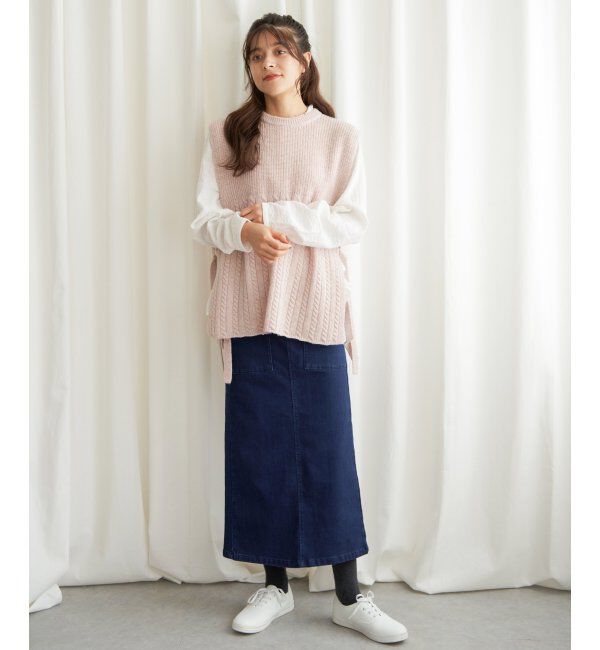 Lbc with Life「ラクぬくIラインスカート」|スカート|