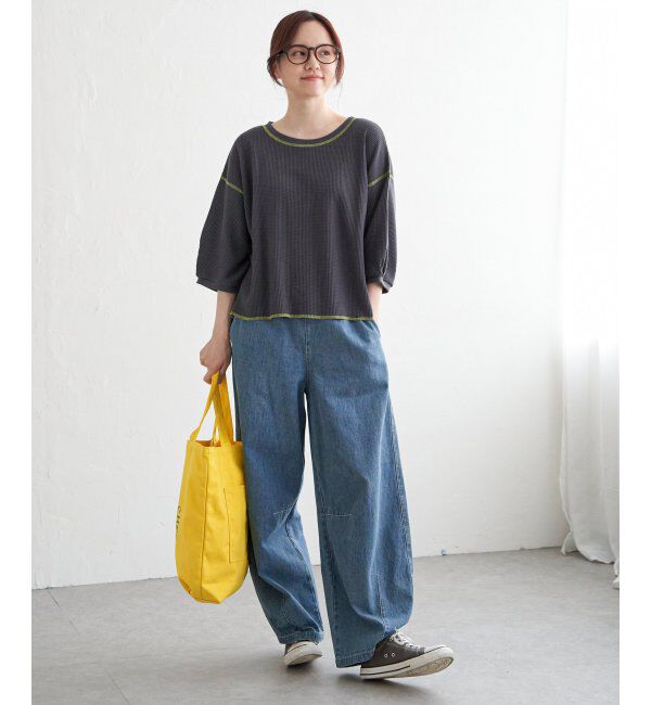 Lbc with Life「ワッフルカラーステッチプルオーバー」|その他|