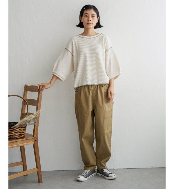 Lbc with Life「ワッフルカラーステッチプルオーバー」|その他|