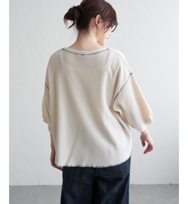 Lbc with Life「ワッフルカラーステッチプルオーバー」|その他|