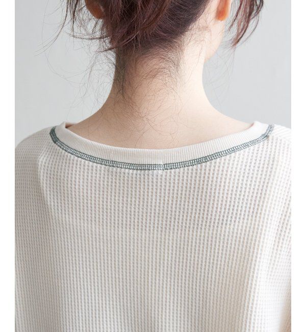 Lbc with Life「ワッフルカラーステッチプルオーバー」|その他|