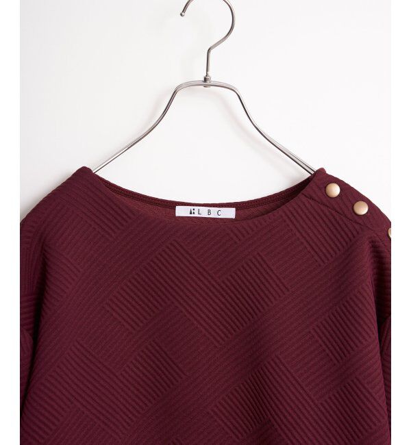 Lbc with Life「幾何学ジャカード袖パフプルオーバー」|その他|