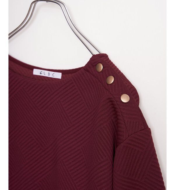 Lbc with Life「幾何学ジャカード袖パフプルオーバー」|その他|