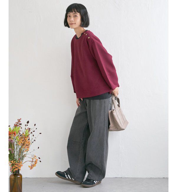 Lbc with Life「幾何学ジャカード袖パフプルオーバー」|その他|