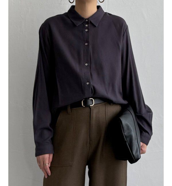 Lbc with Life「綿レーヨンメタルボタンシャツ」|シャツ・ブラウス|