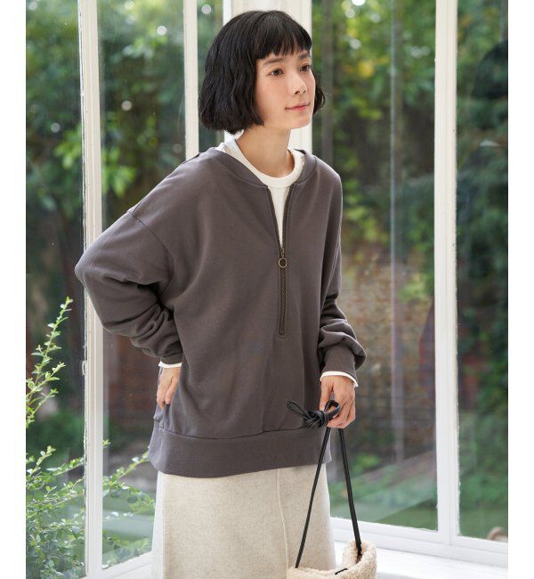 Lbc with Life「ハーフジップ裏毛プルオーバー」|その他|