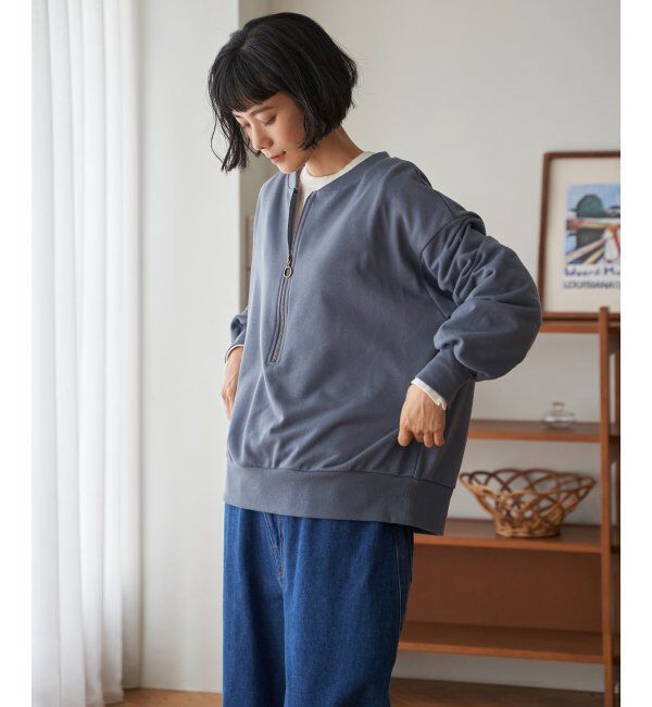 Lbc with Life「ハーフジップ裏毛プルオーバー」|その他|