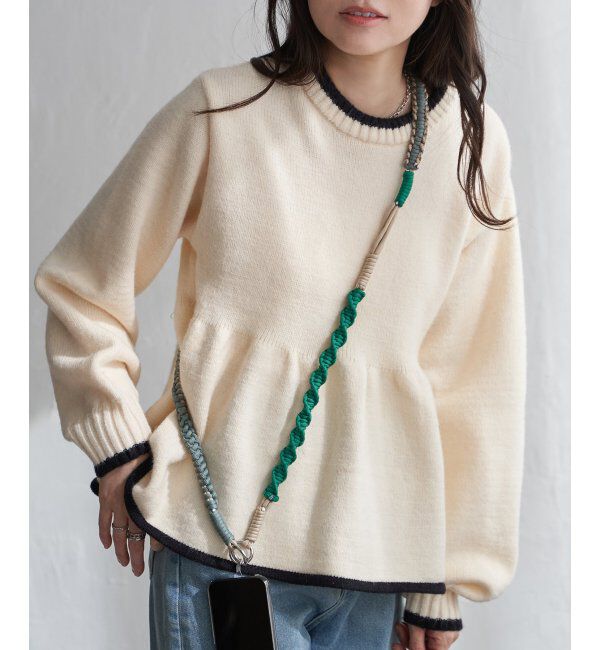 VENCE share style「配色ロープストラップ」|ネックレス|