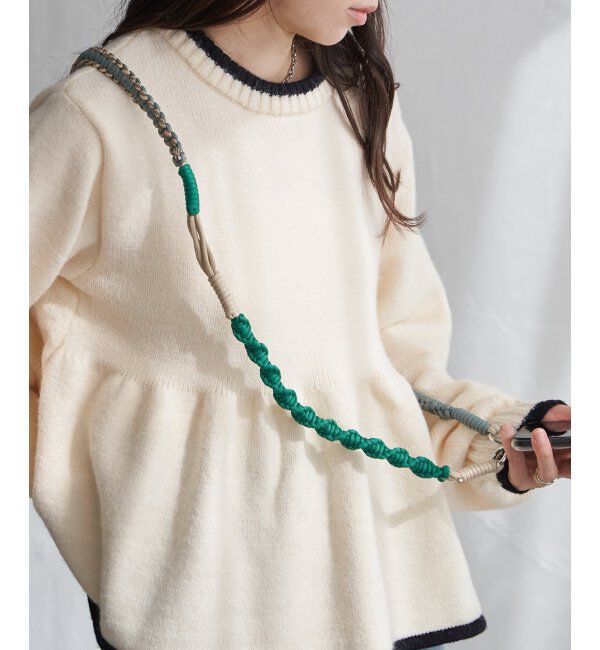 VENCE share style「配色ロープストラップ」|ネックレス|