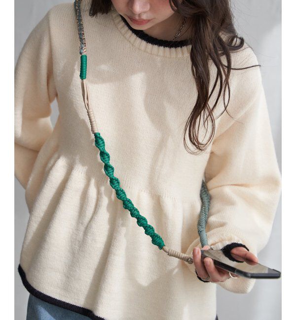 VENCE share style「配色ロープストラップ」|ネックレス|
