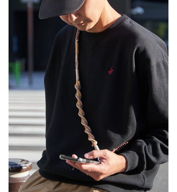 VENCE share style「配色ロープストラップ」|ネックレス|ブラウン