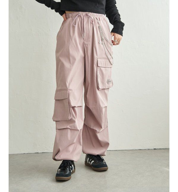 VENCE share style「チェーン付きカーゴパンツ」|デニム|