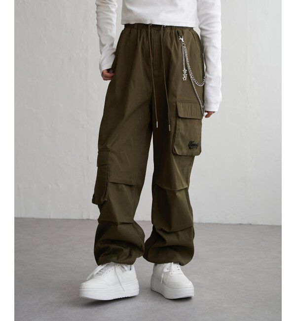 VENCE share style「チェーン付きカーゴパンツ」|デニム|