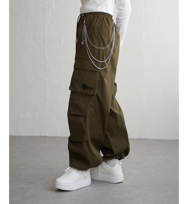 VENCE share style「チェーン付きカーゴパンツ」|デニム|