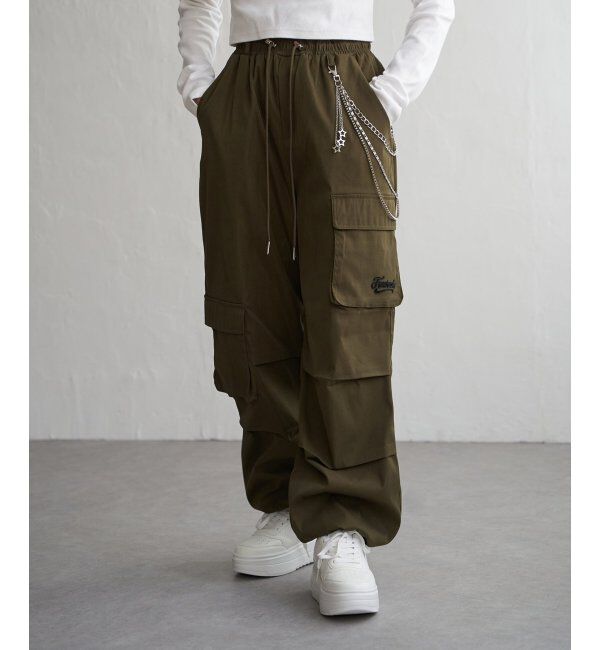 VENCE share style「チェーン付きカーゴパンツ」|デニム|