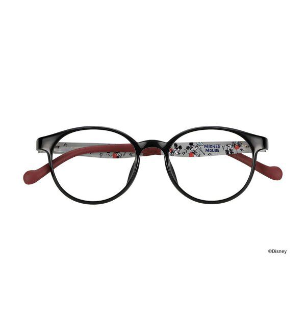  「ボストン型 メガネ｜ディズニー キッズ用 子供用 おうちメガネ ｜Zoff｜Disney Collection レンズ交換券付」|メガネ|ブラック