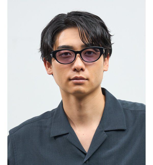  「Zoff｜STUDIO SEVEN｜オーバル型 サングラス 横長｜カラーレンズ｜紫外線防止 UVカット」|サングラス|