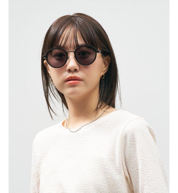  「Zoff｜STUDIO SEVEN｜ボストン型 サングラス プラスチック&times;メタル｜紫外線防止 UVカット」|サングラス|