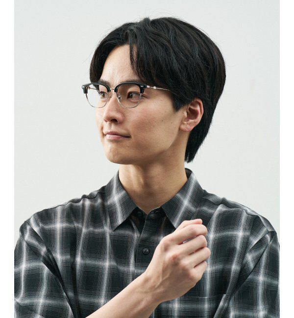  「Zoff｜STUDIO SEVEN｜メガネ プラスチック&times;メタル｜伊達メガネ 度付きメガネ レンズ交換券付」|メガネ|