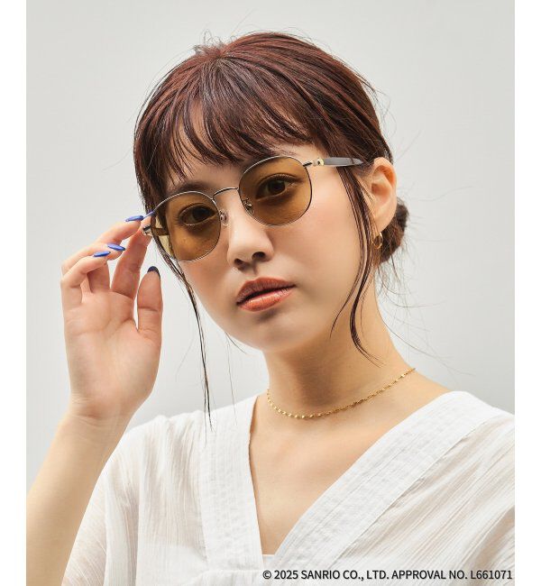  「Zoff｜はぴだんぶい 【あひるのペックル モデル】サングラス｜紫外線対策 UVカット｜グッズ  」|サングラス|ブラウン