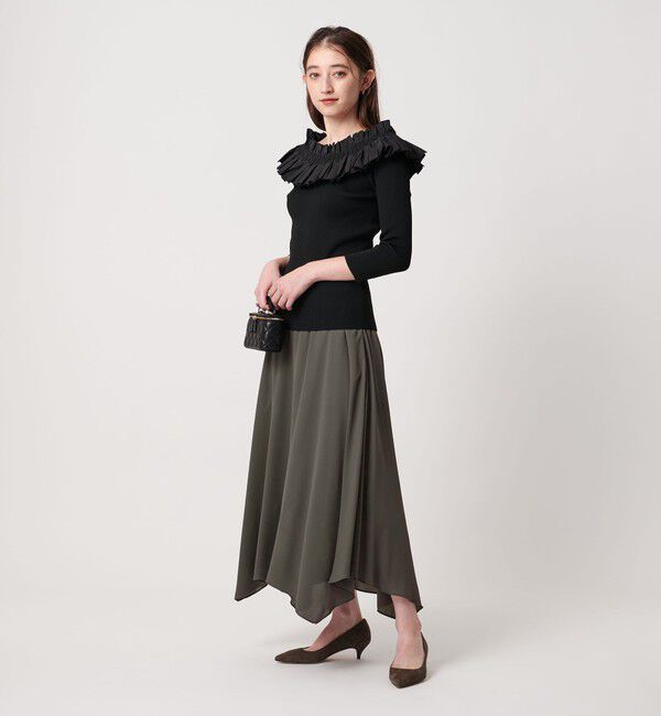 UNITED ARROWS「イレギュラー ヘム フレア スカート」|フレア|