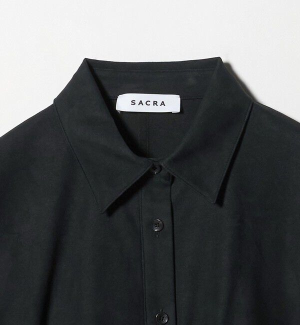 UNITED ARROWS「＜SACRA＞スエードライク ポケット シャツ」|シャツ・ブラウス|