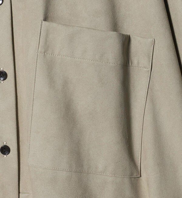 UNITED ARROWS「＜SACRA＞スエードライク ポケット シャツ」|シャツ・ブラウス|