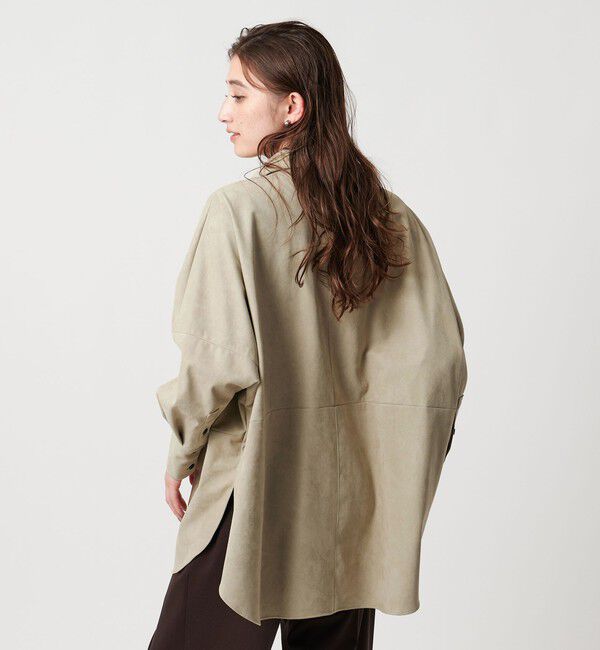 UNITED ARROWS「＜SACRA＞スエードライク ポケット シャツ」|シャツ・ブラウス|