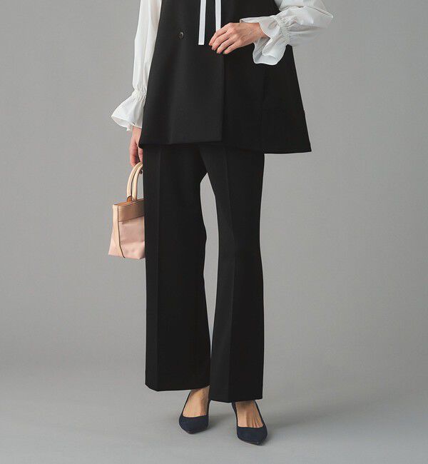 UNITED ARROWS「SPONGY タック ワイドパンツ」|スラックス|