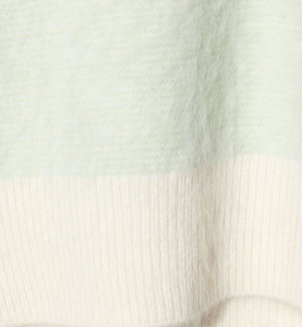 UNITED ARROWS「フォックスカシミヤ バイカラー クルーネックニット」|ニット・セーター|