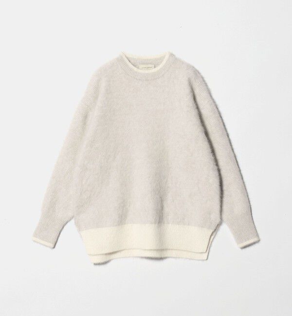 UNITED ARROWS「フォックスカシミヤ バイカラー クルーネックニット」|ニット・セーター|